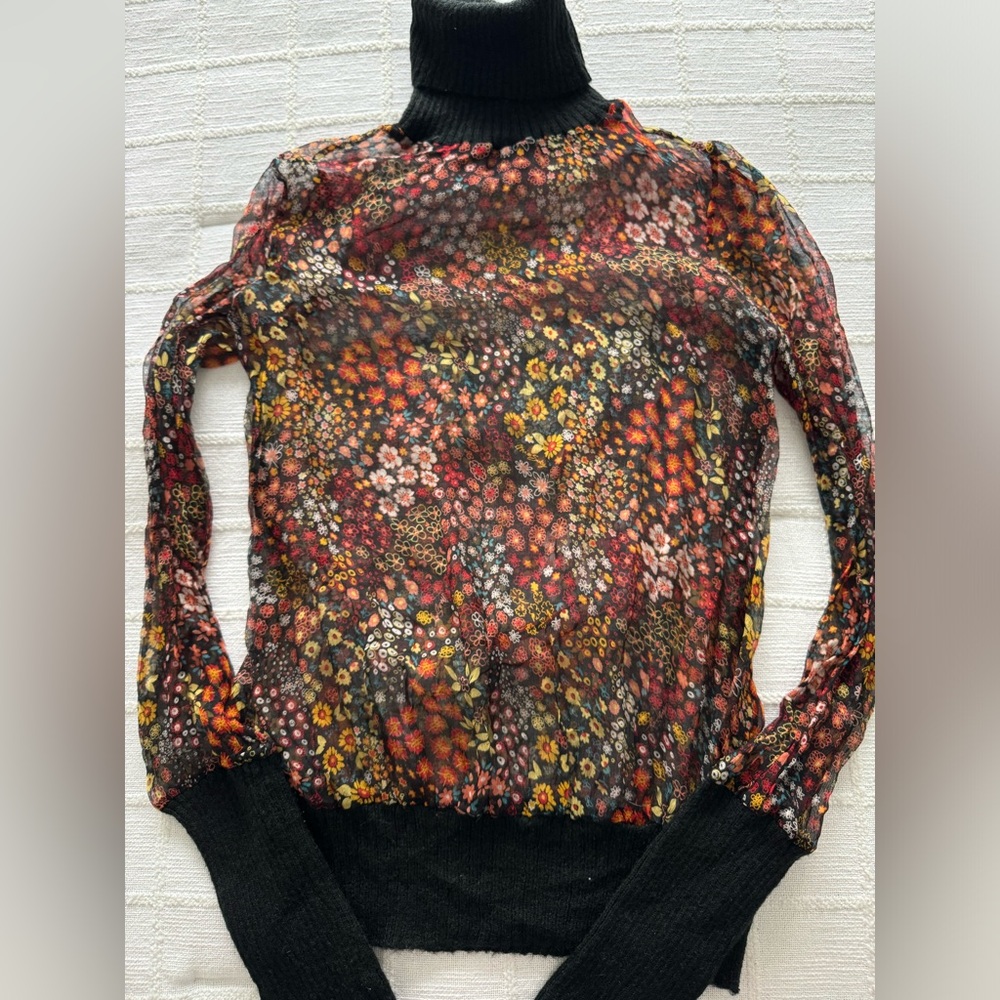 Floral Multicolor Women's Sweater